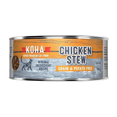 KOHA Chicken Stew Wet Cat Food - 5.5 oz cans / case of 24