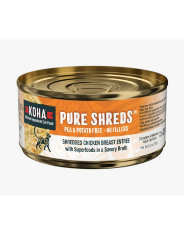 Pure Shreds Shredded Chicken Breast Entrée for Cats 2.8oz. cans - case of 24