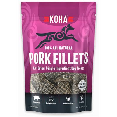 Air Dried Single Ingredient Pork Filets - Dog Treats, 4oz