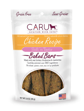 Soft 'n Tasty Natural Chicken Recipe Bars for Dogs 3.5oz. / case of 12