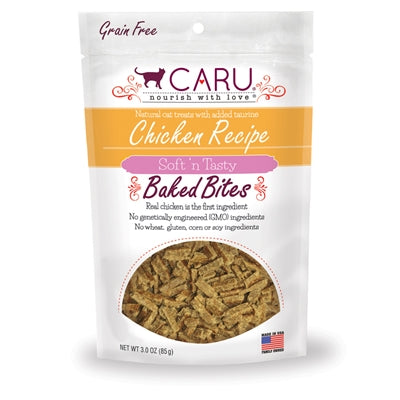 Soft 'n Tasty Natural Chicken Recipe Bites for Cats 3oz. / case of 12