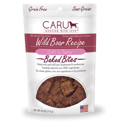 Soft 'n Tasty Natural Wild Boar Recipe Bites for Dogs 4oz. / case of 12