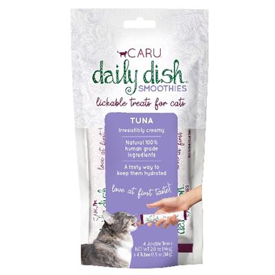 Daily Dish Smoothies Lickable treats for Cats - Tuna Flavor pak of 4 - .5oz. tubes / case of 48