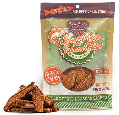 Sweet Potato & Salmon Fillets - Made in the USA - 8oz