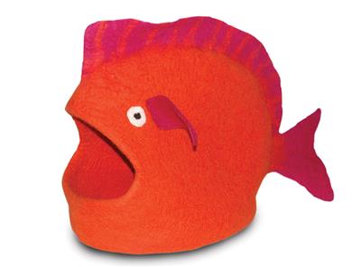 Wool Pet Cave - Fish, Orange