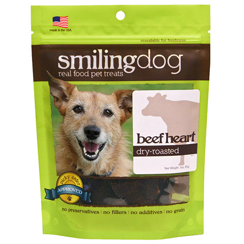 Smiling Dog Dry-Roasted Beef Heart - PetProductDelivery.com