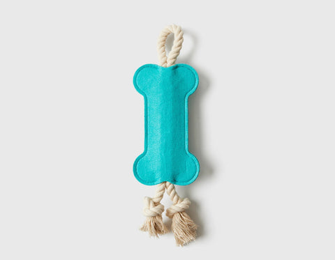 Hitch and Bone Teal Rope Toy