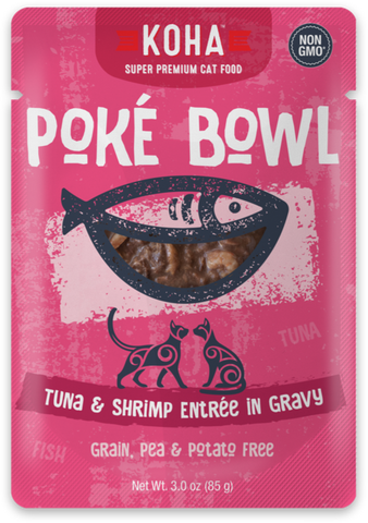Poké Bowl Tuna & Shrimp Entrée in Gravy for Cats - PetProductDelivery.com