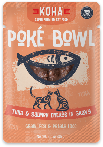 Poké Bowl Tuna & Salmon Entrée in Gravy for Cats - PetProductDelivery.com