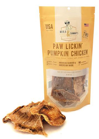 Paw Lickin’ Pumpkin Chicken Jerky Treats