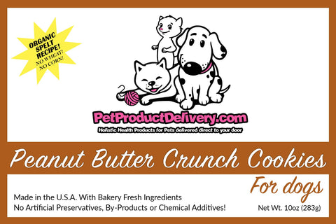 Peanut Butter Crunch Cookies for dogs
