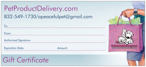 PPD Gift Certificates - PetProductDelivery.com