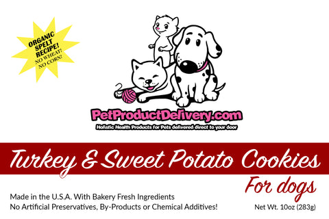 Turkey & Sweet Potato Cookies for dogs