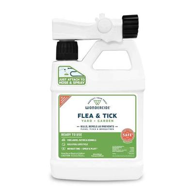 Flea, Tick & Mosquito Spray for Yard + Garden - 32oz Ready-To-Use